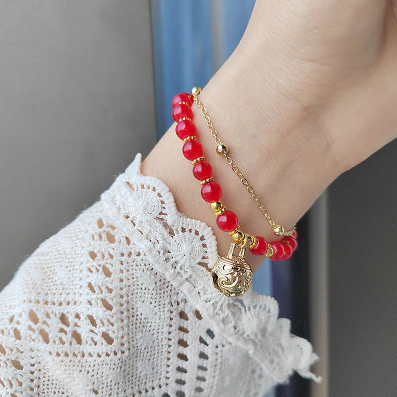 Elegant Inlaid Rhinestone Korean Bracelets Gold Colour Flower Charm Bracelet for Women Fashion Jewelry Accessories Party Gifts